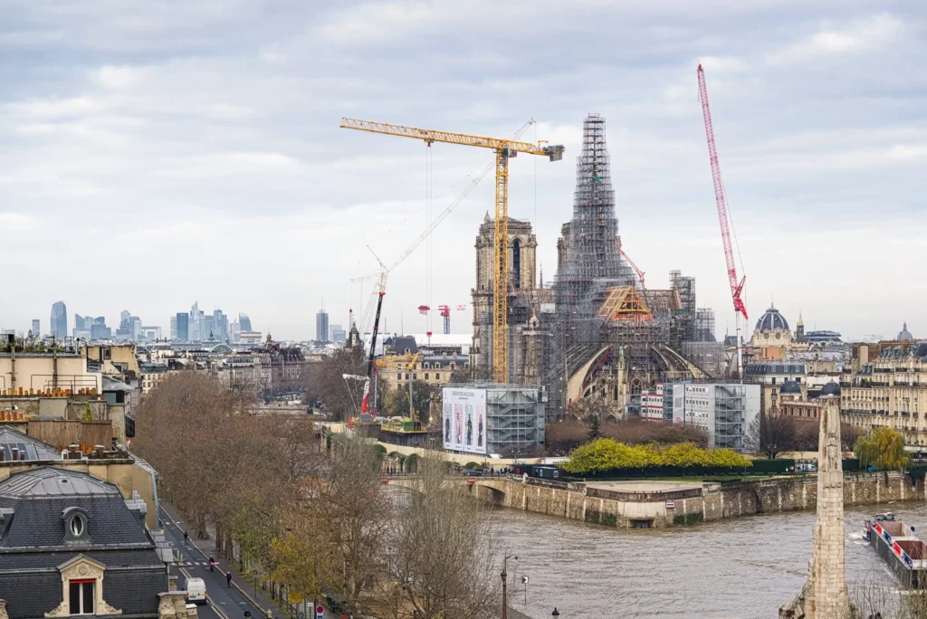 Chantier de Notre-Dame, décembre 2023