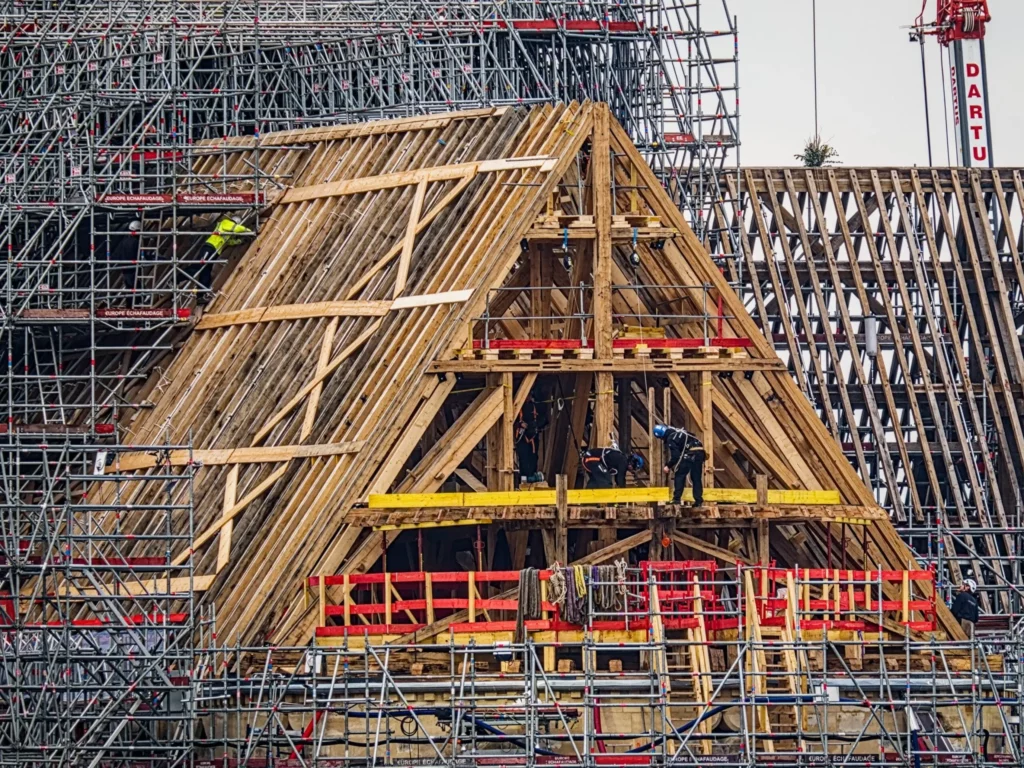 Chantier de Notre-Dame, décembre 2023