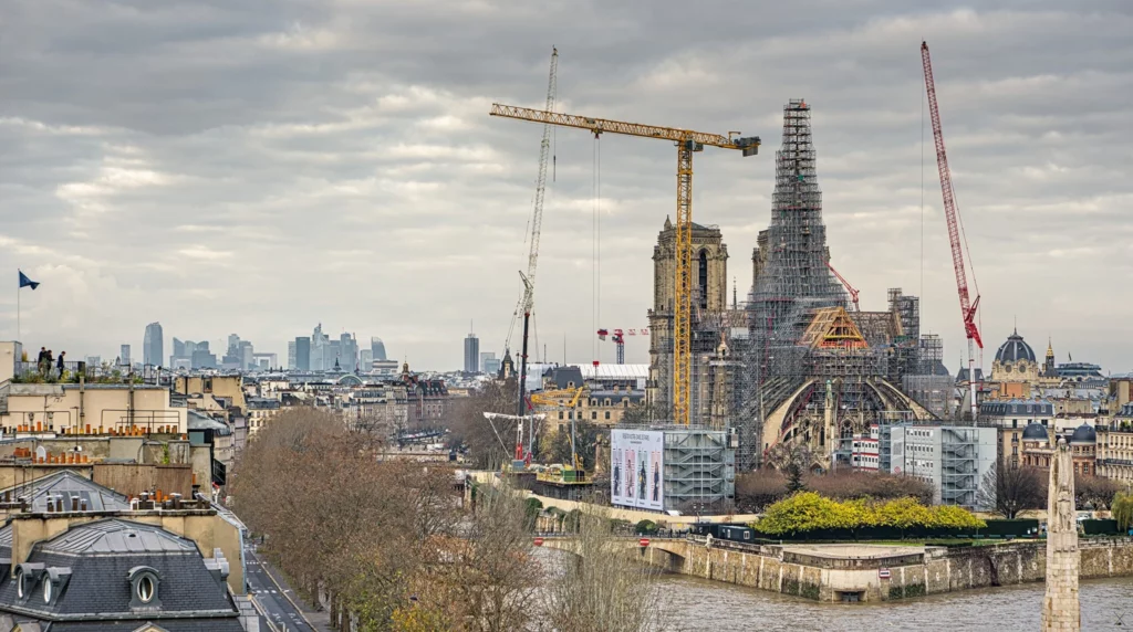 Chantier de Notre-Dame, décembre 2023