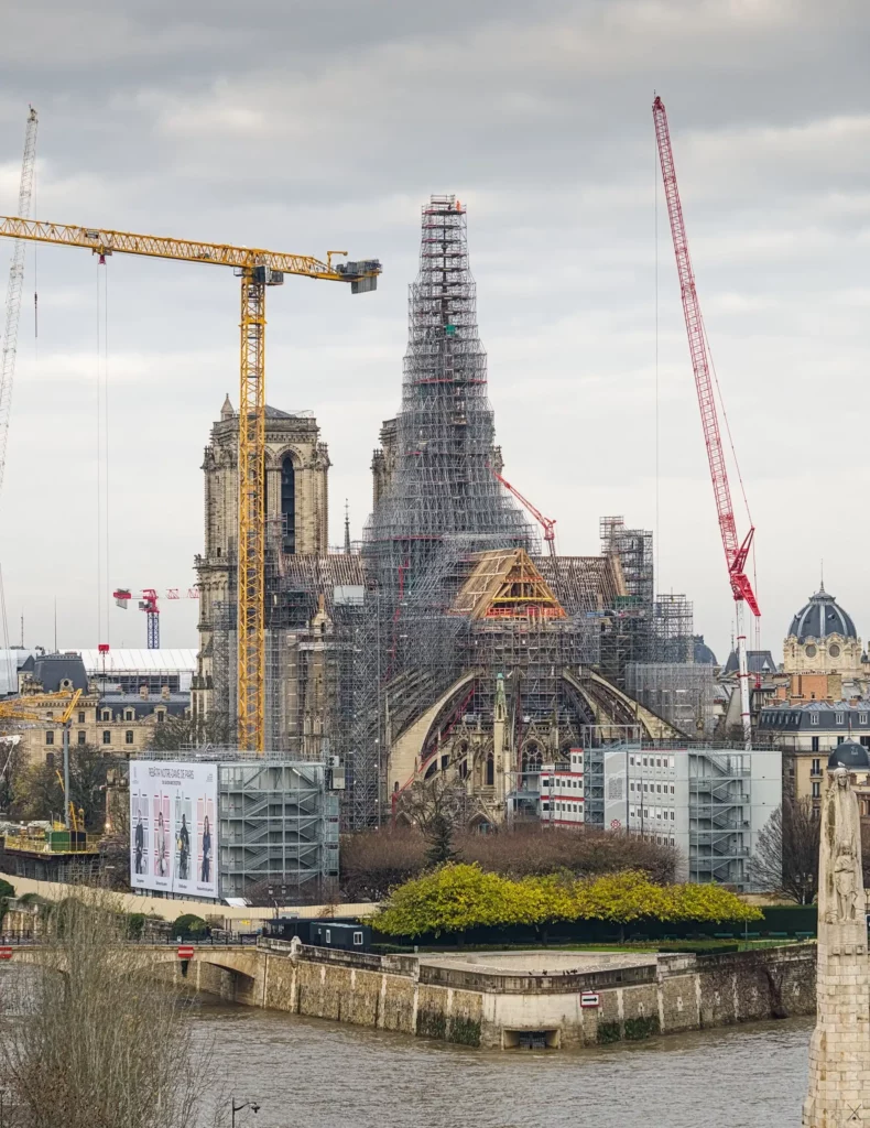 Chantier de Notre-Dame, décembre 2023